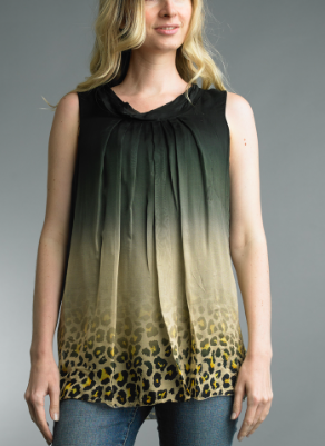 EDGE TRIM TEE -OLIVE