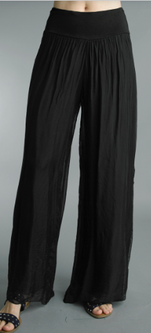 SILK PANTS - TAUPE
