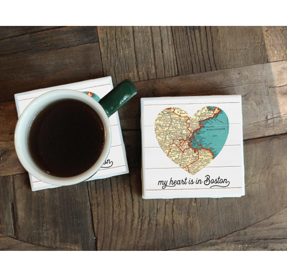 MY HEART IS IN BOSTON COASTER