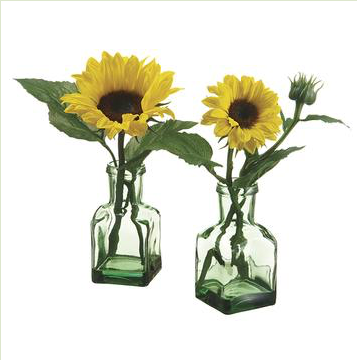SUNFLOWER IN GLASS VASE