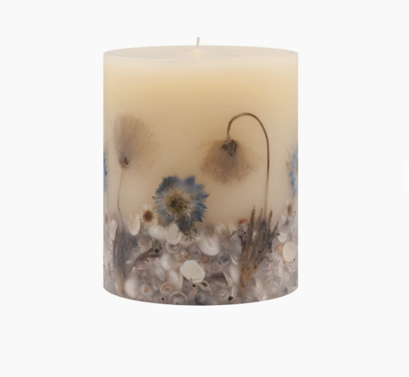 BEACH DAISY SMALL ROUND BOTANICAL CANDLE