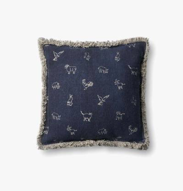 ANIMALS - NAVY PILLOW