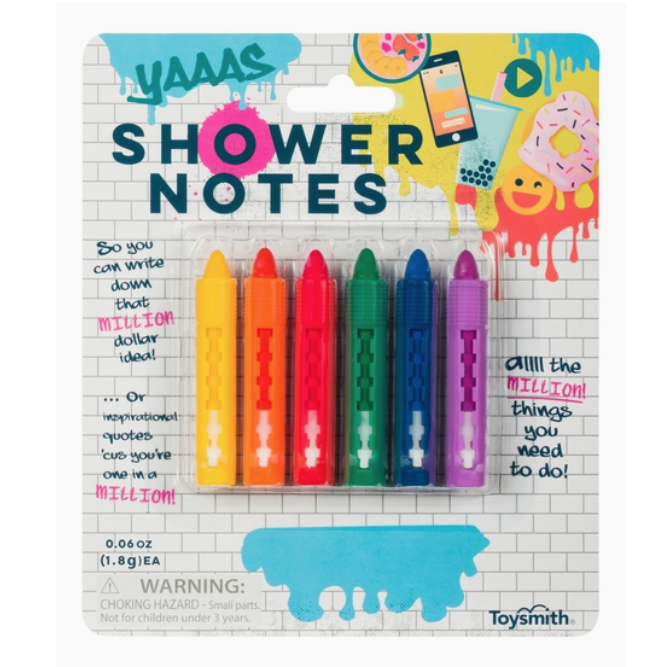 SHOWER NOTES