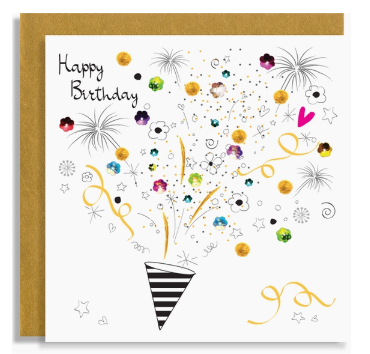 BIRTHDAY PARTY POPPER CARD