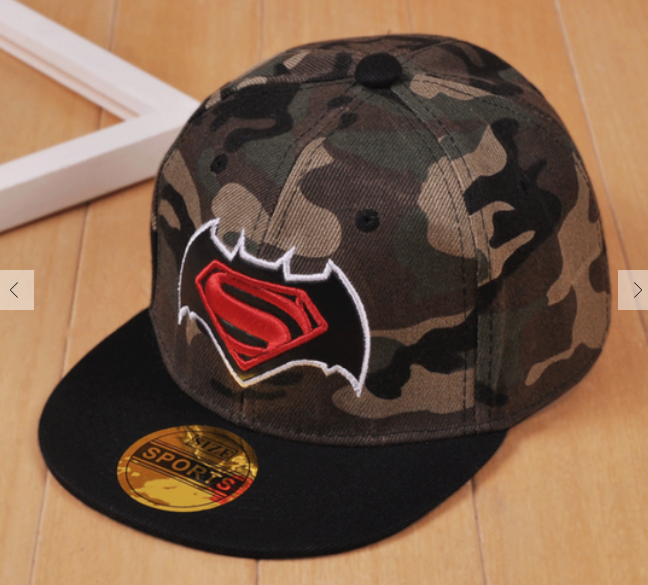 CAMOUFLAGE CARTOON BASEBALL CAP - BATMAN