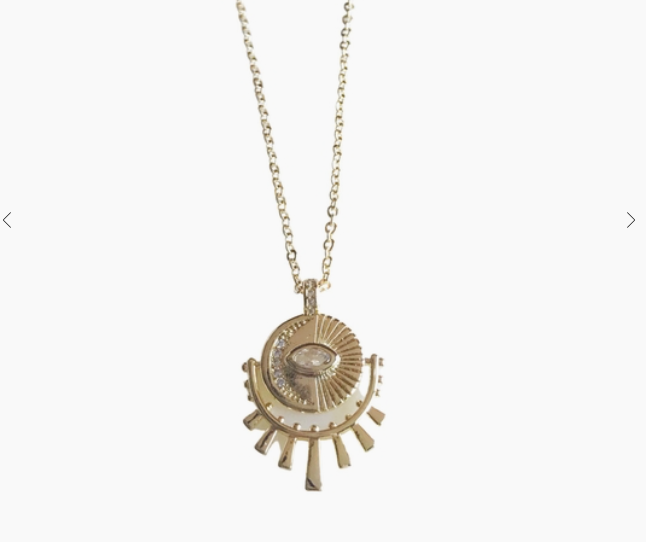 SUN AND MOON EYE NECKLACE