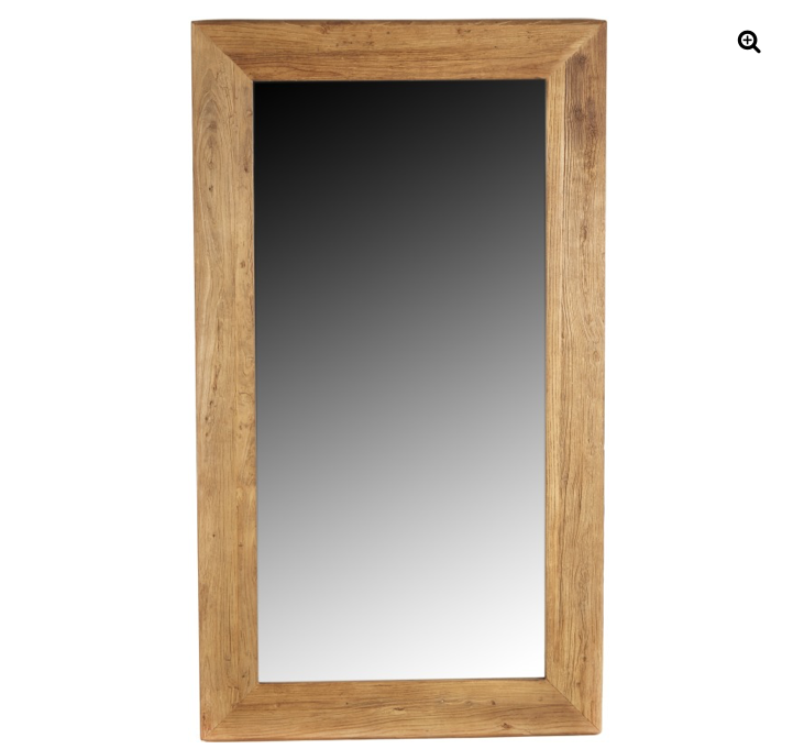 RENEE MIRROR NATURAL BOAT WOOD -DISTRESSED