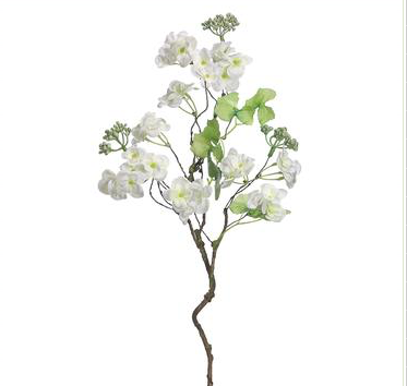 HYDRANGEA SPRAY-WHITE -22"