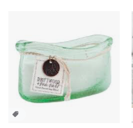DRIFTWOOD & SEA SALT BOAT CANDLE