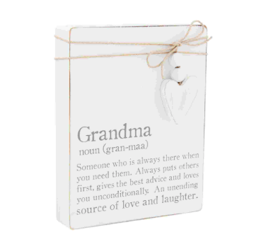 GRANDMA DEFINITION PLAQUE