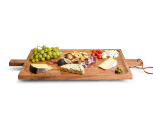 GATHERINGS FOOTED SERVING TRAY W/HANDLES
