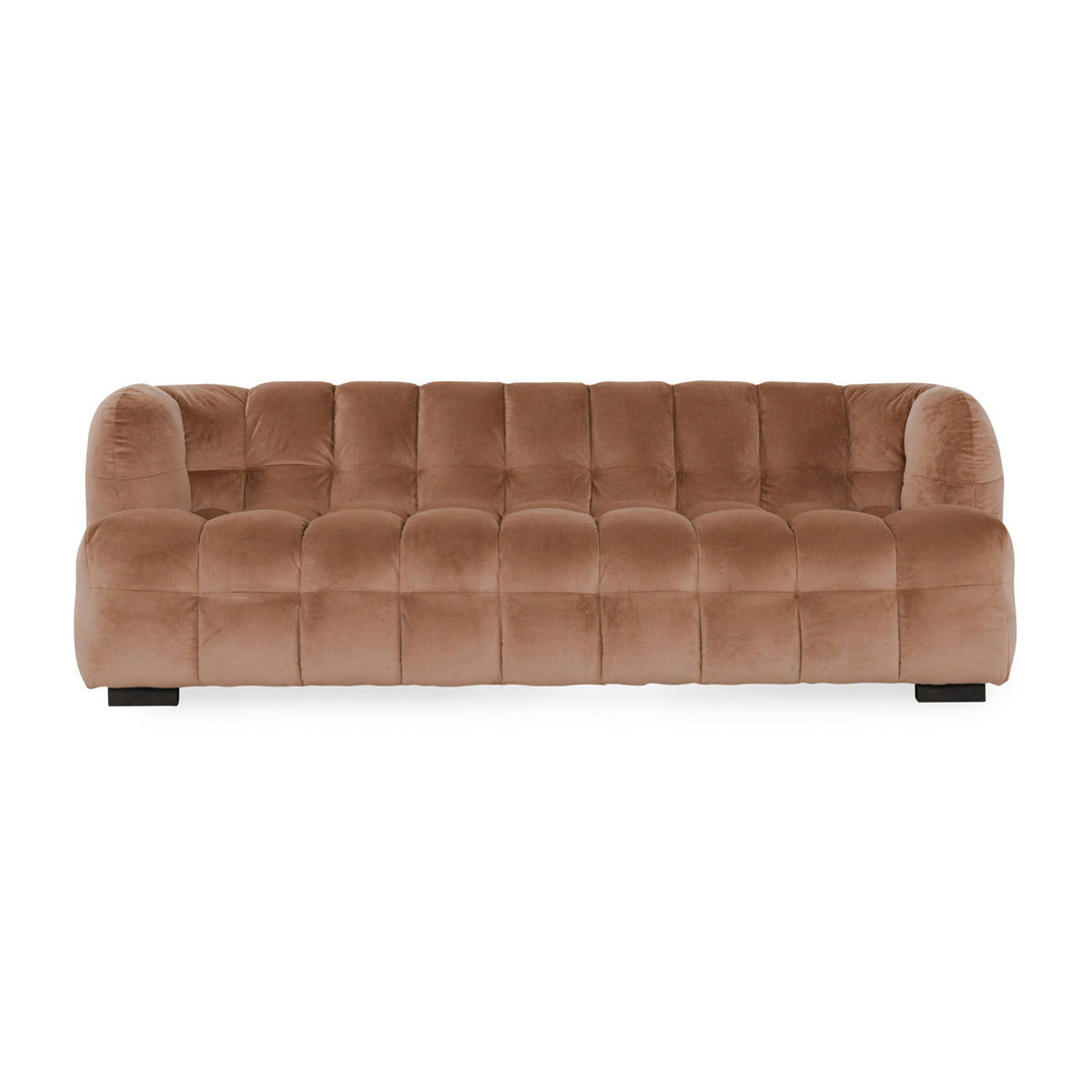 Petra - Velvet Sofa - Brown