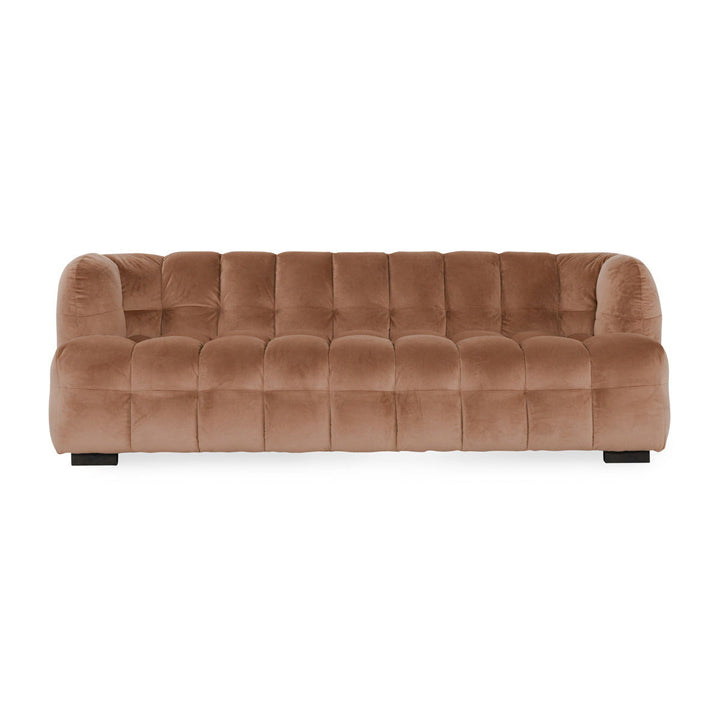 Petra - Velvet Sofa - Brown