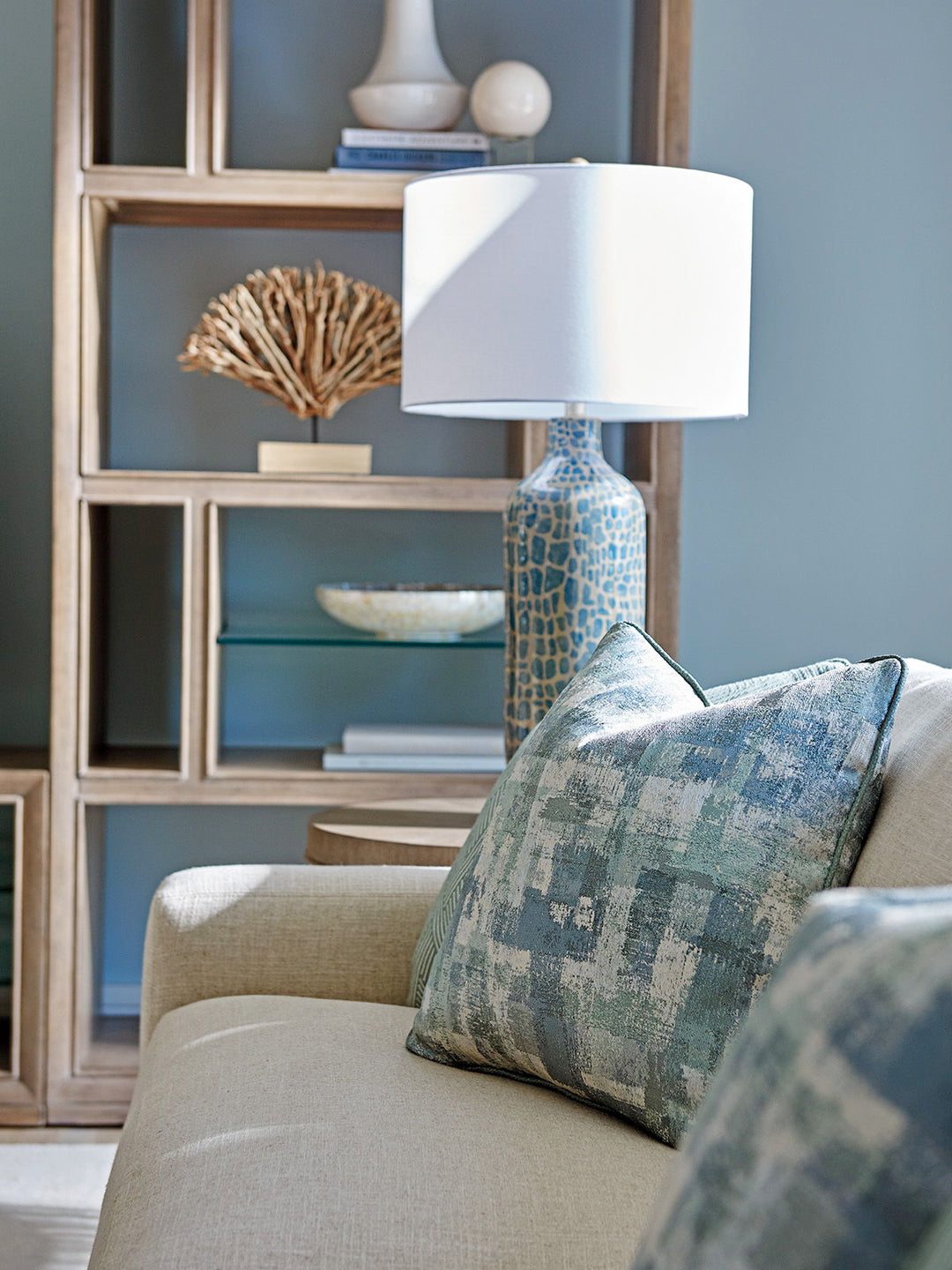 Shadow Play - Windsor Open Bookcase - Light Brown