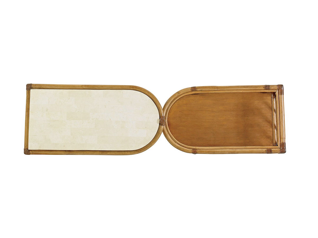 Twin Palms - Cable Beach Bar Cart - Light Brown