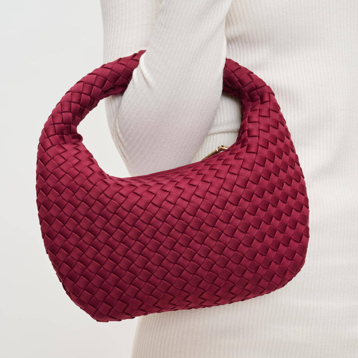 Dare to Dream - Small Woven Neoprene Clutch: Dark Denim
