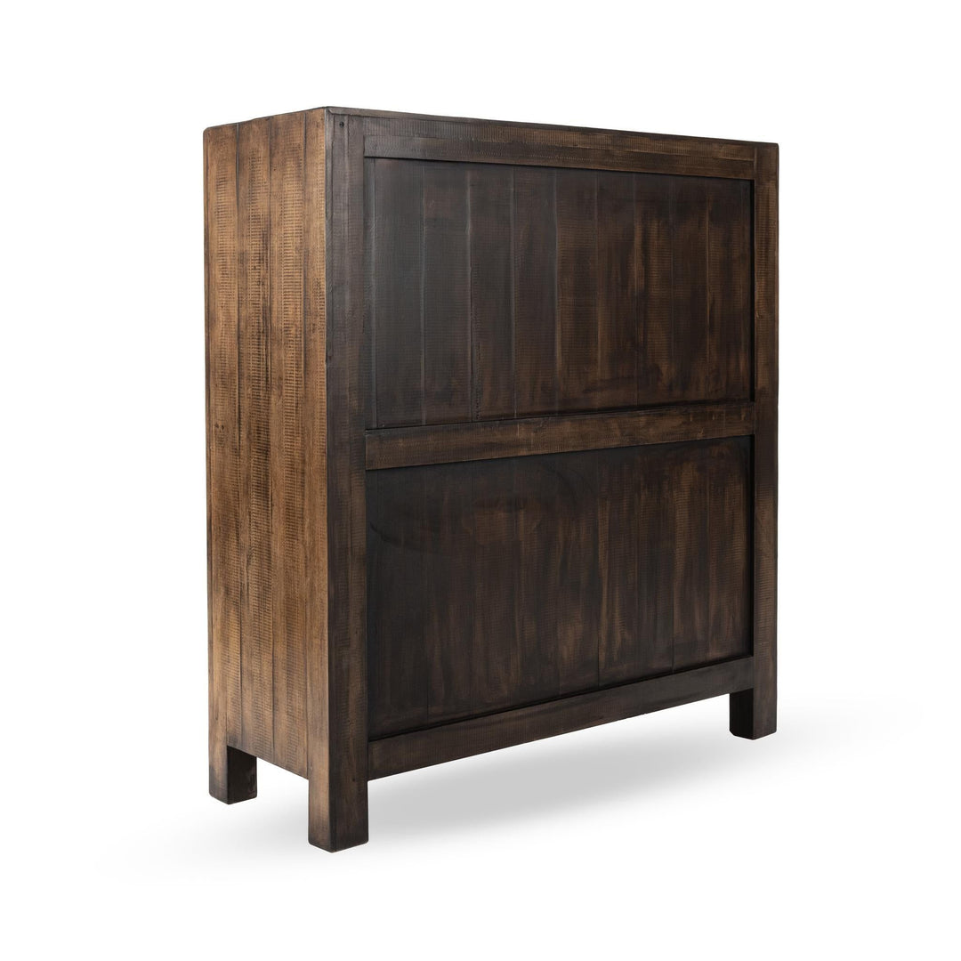 Eli - 2 Door Bar Cabinet Mx - Dark Brown