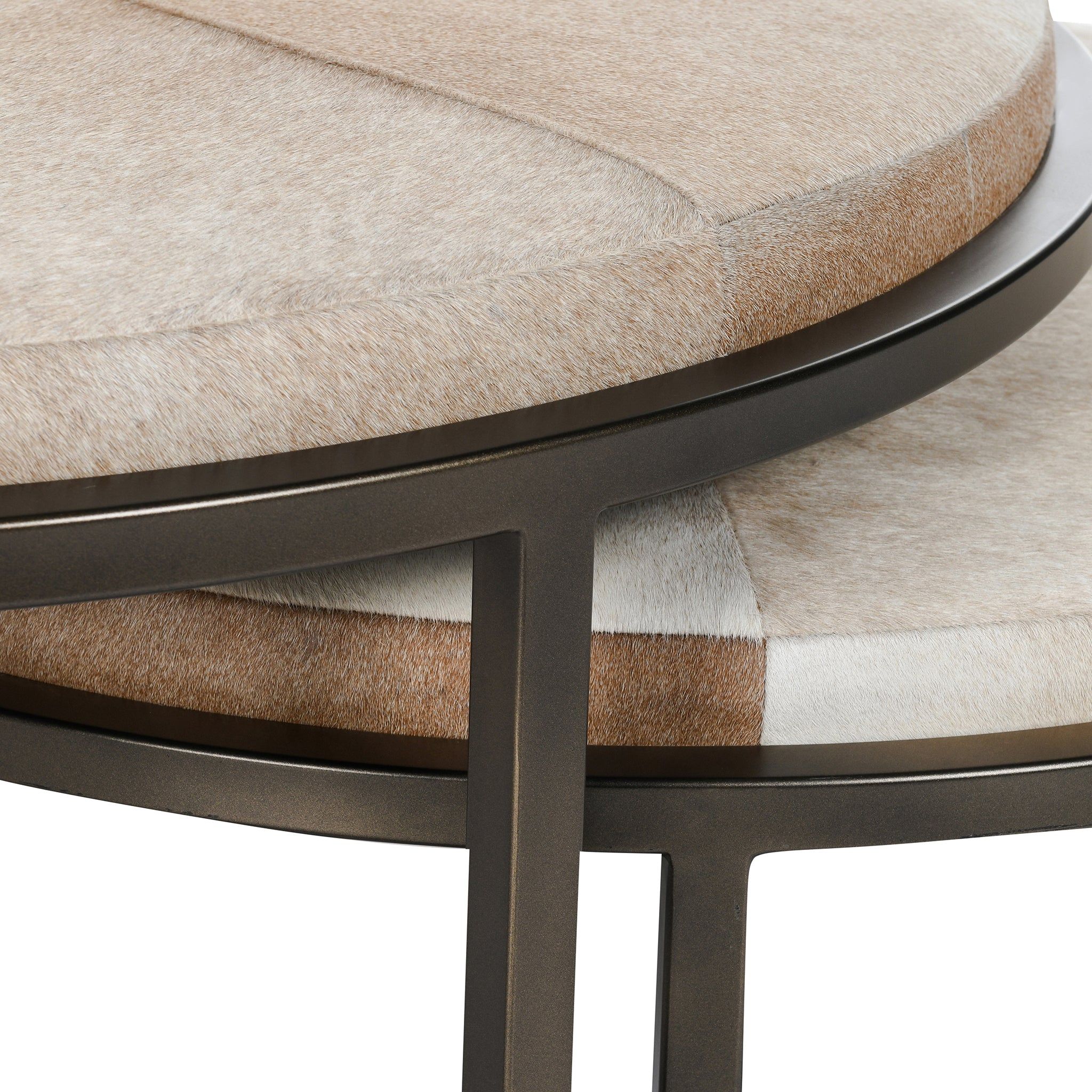 Hayword - Hide Nesting Coffee Tables - Canyon Sand
