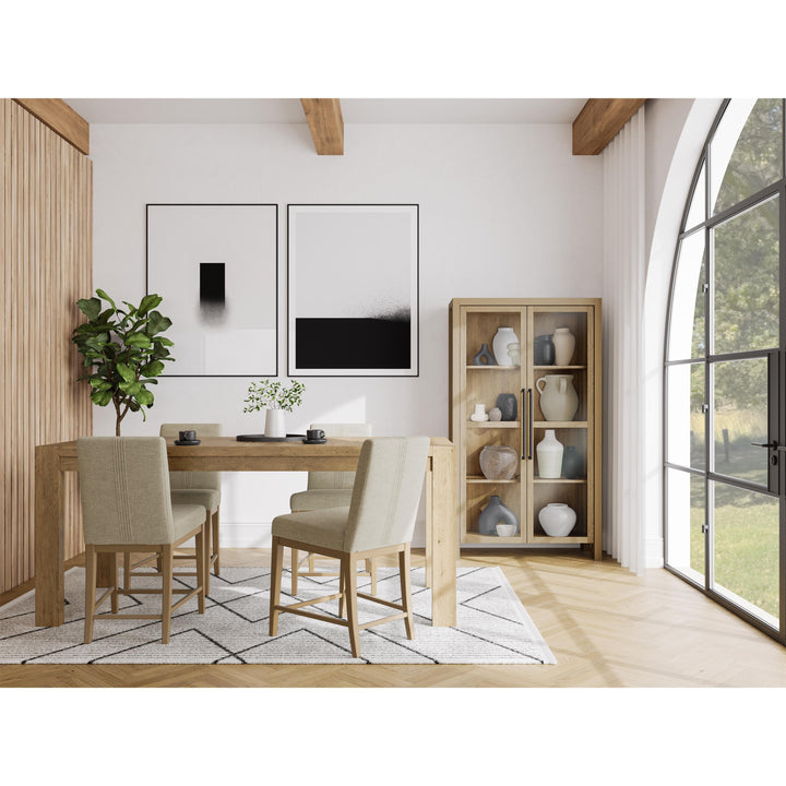 Davie - Counter Height Chair (Set of 2) - Light Brown
