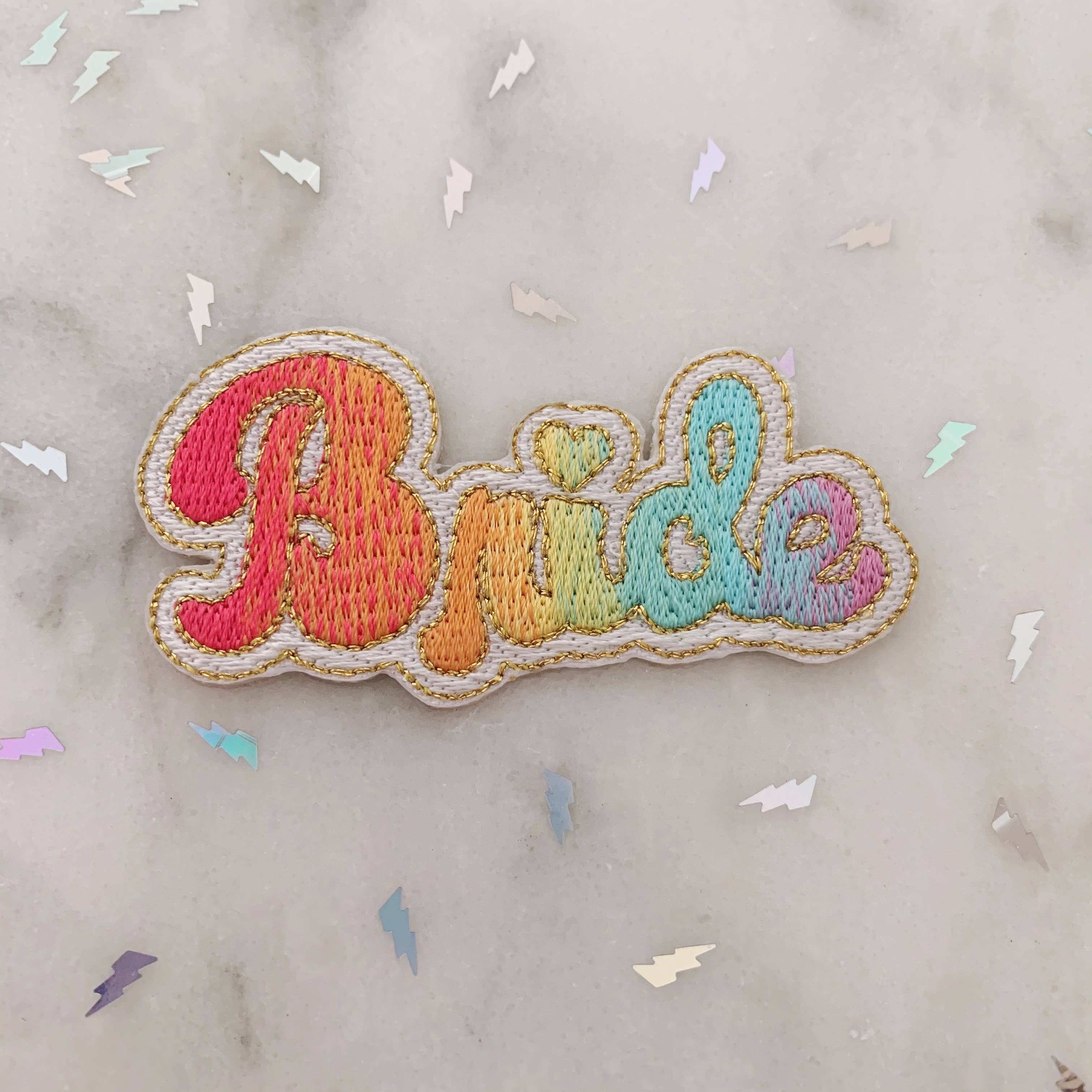 LGBTQ Rainbow Bride Patch