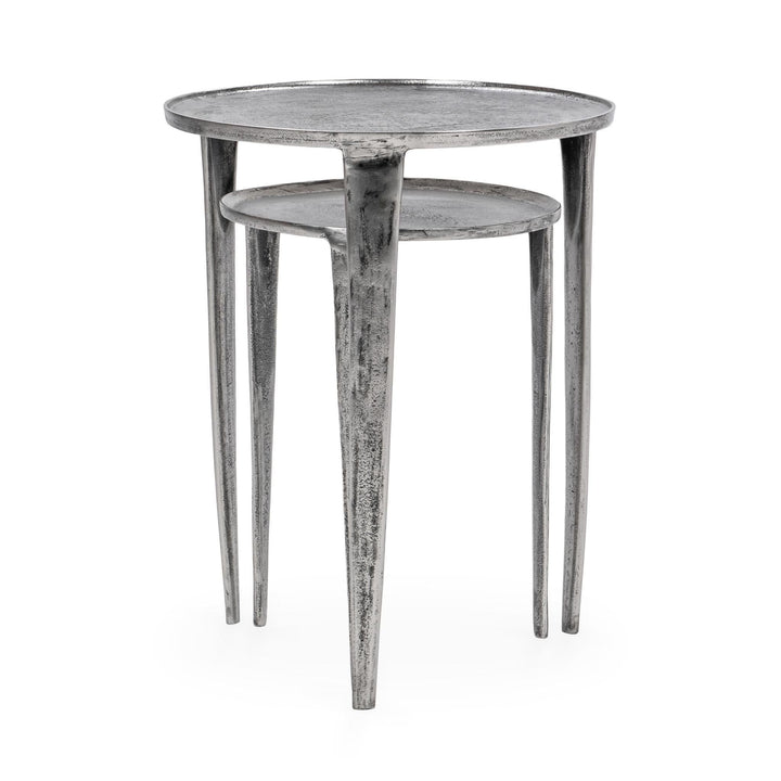 Elinor - Nesting Accent Tables (Set of 2) - Pearl Silver