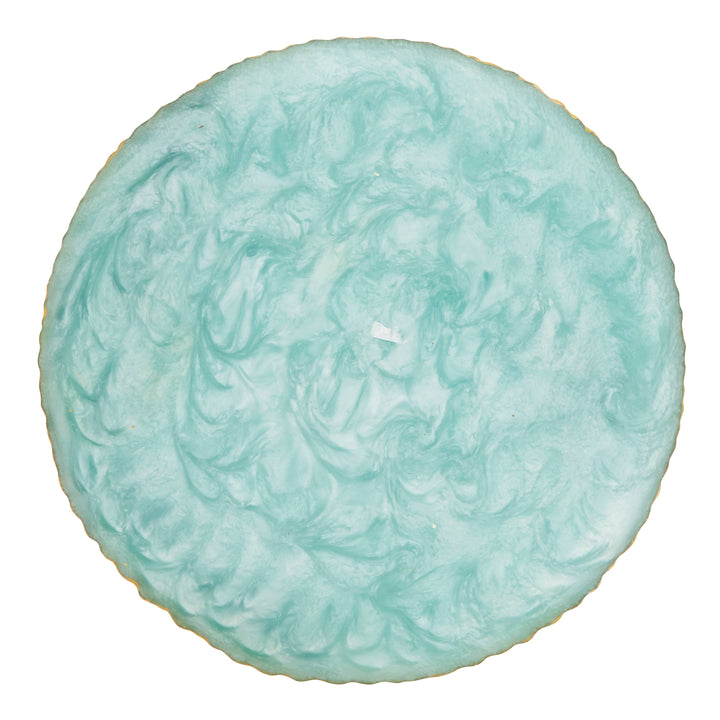Resin Enchanted Seashell Placemat: Aqua / 14"