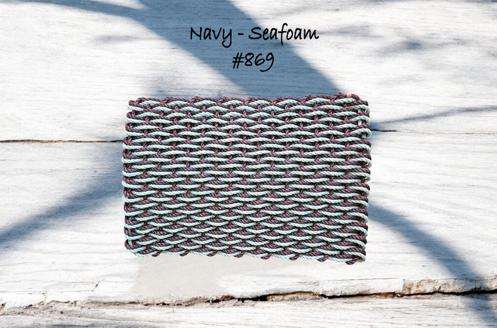 869 The "Original" Handcrafted Woven Maine Lobster Rope Door Mat: Small 18" x 30" #869