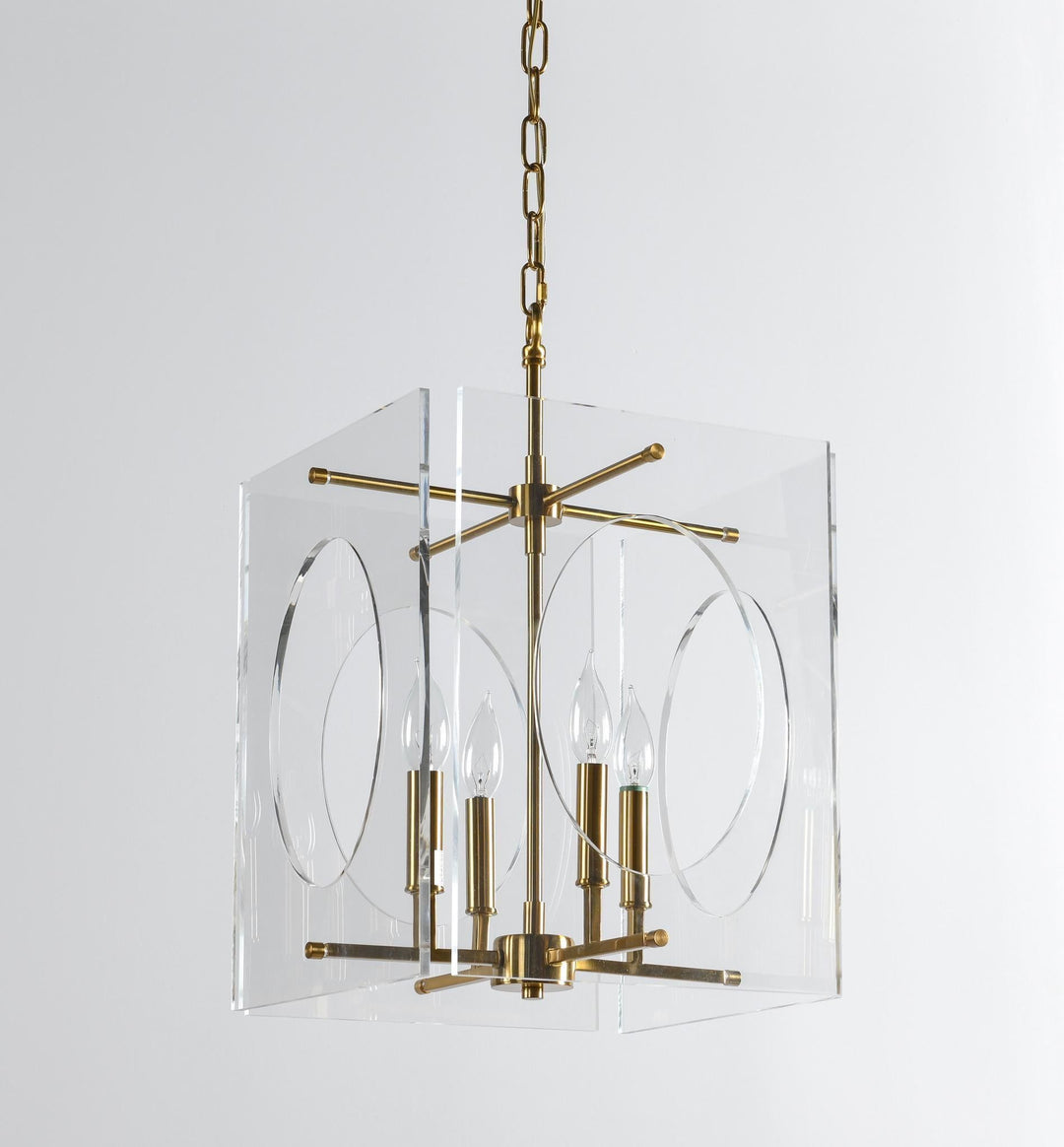 Tessa - Chandelier - Clear/Brass