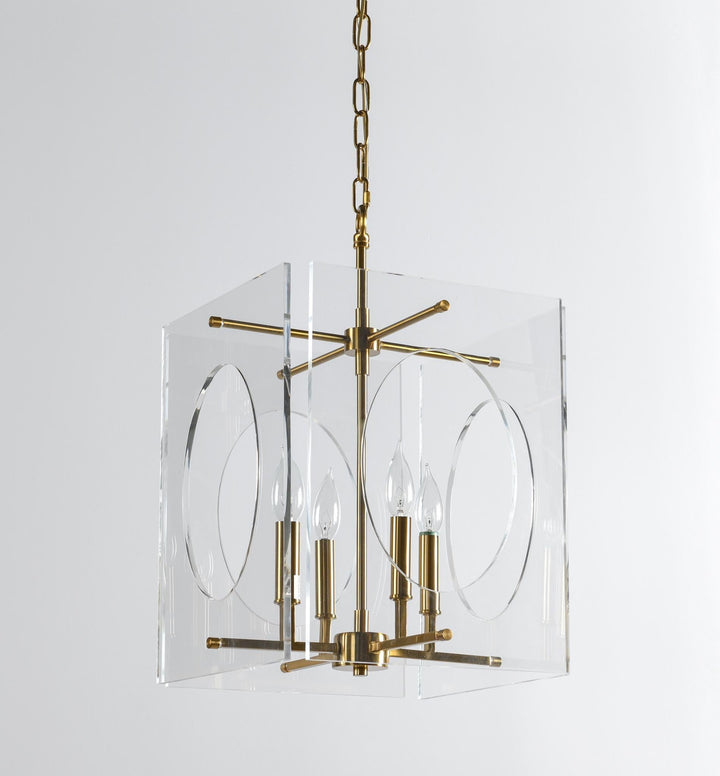 Tessa - Chandelier - Clear/Brass