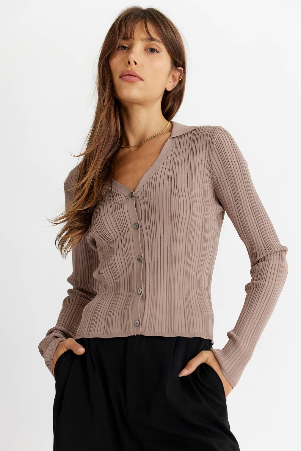 The Celine Top: TAUPE / LARGE