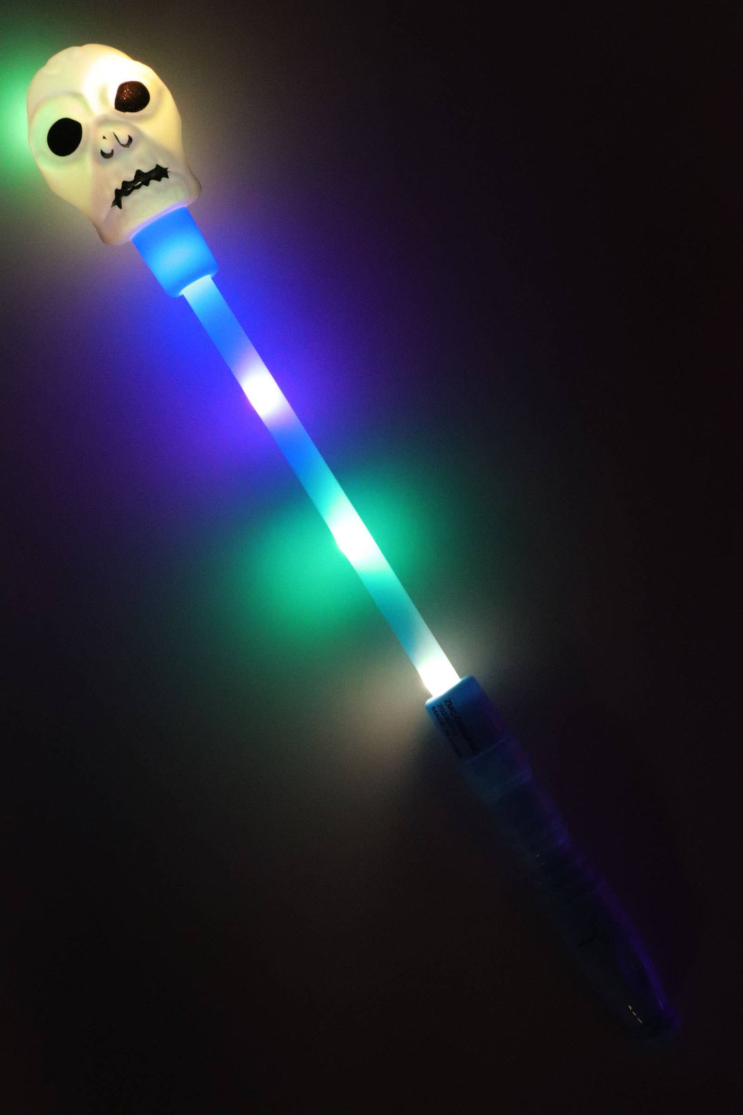 Halloween Pumpkin Skull Head Light Stick Wand: ASSORTED / ONE SIZE