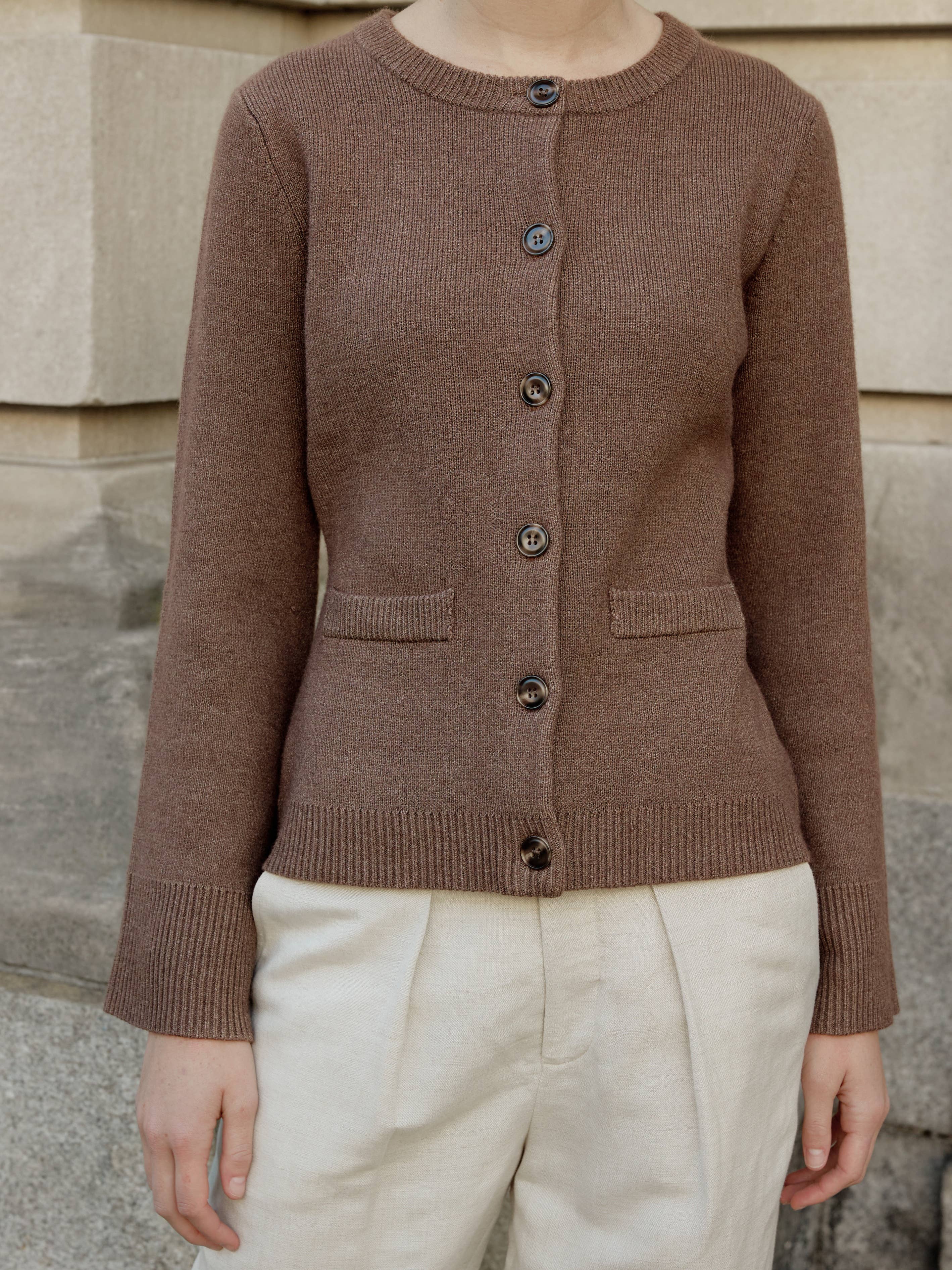 The Tyler Cardigan | Bell Sleeve Buttoned Cardigan: BLACK / SMALL