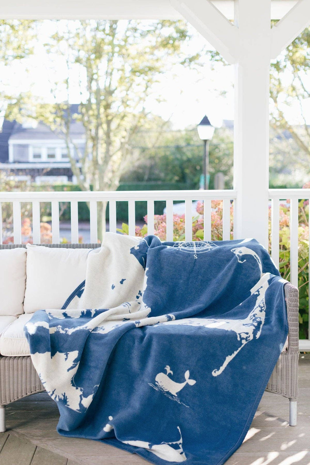 Cape and Islands Ocean Blue Blanket