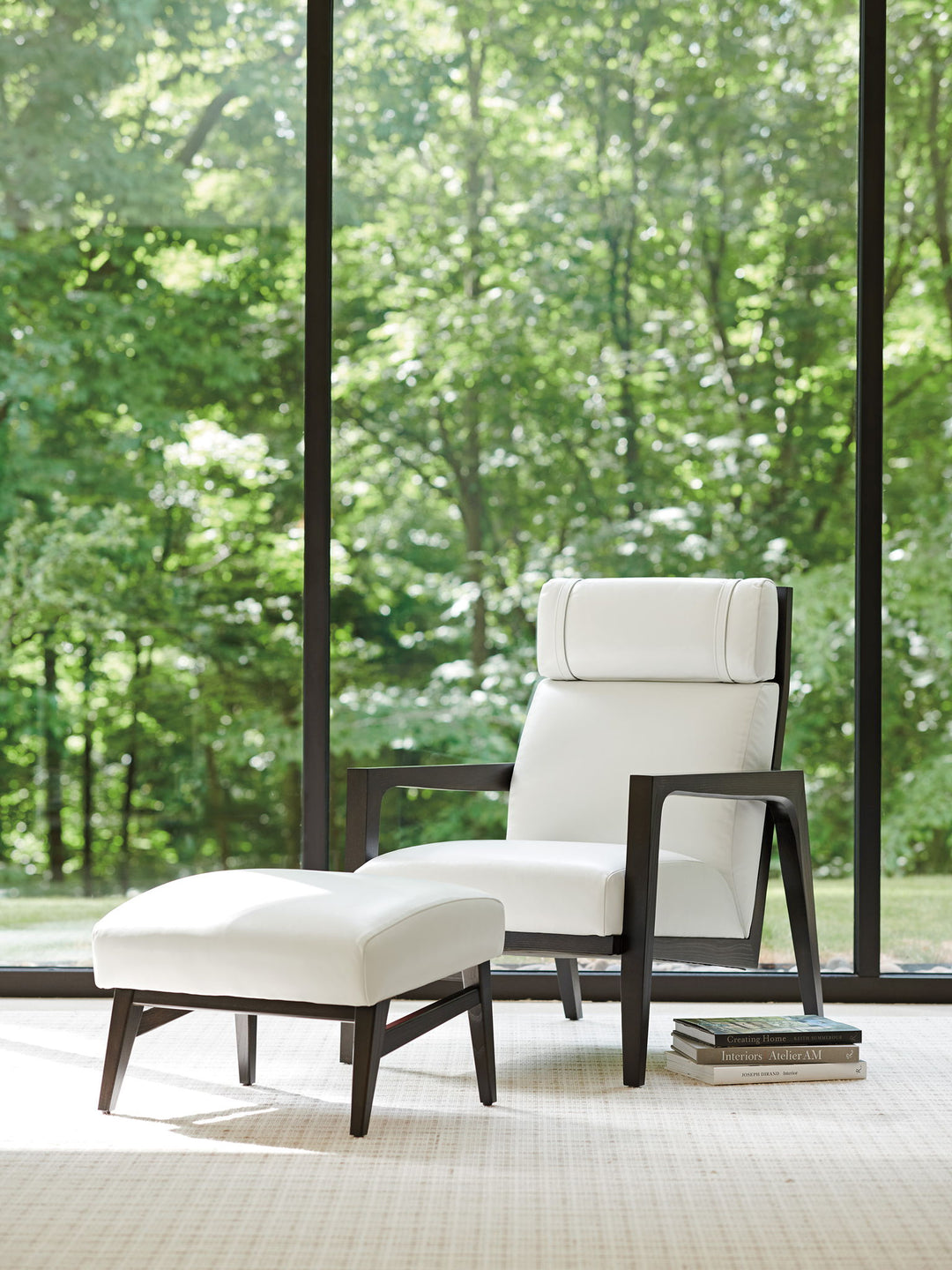 Palm Desert - Covina Leather Chair - White