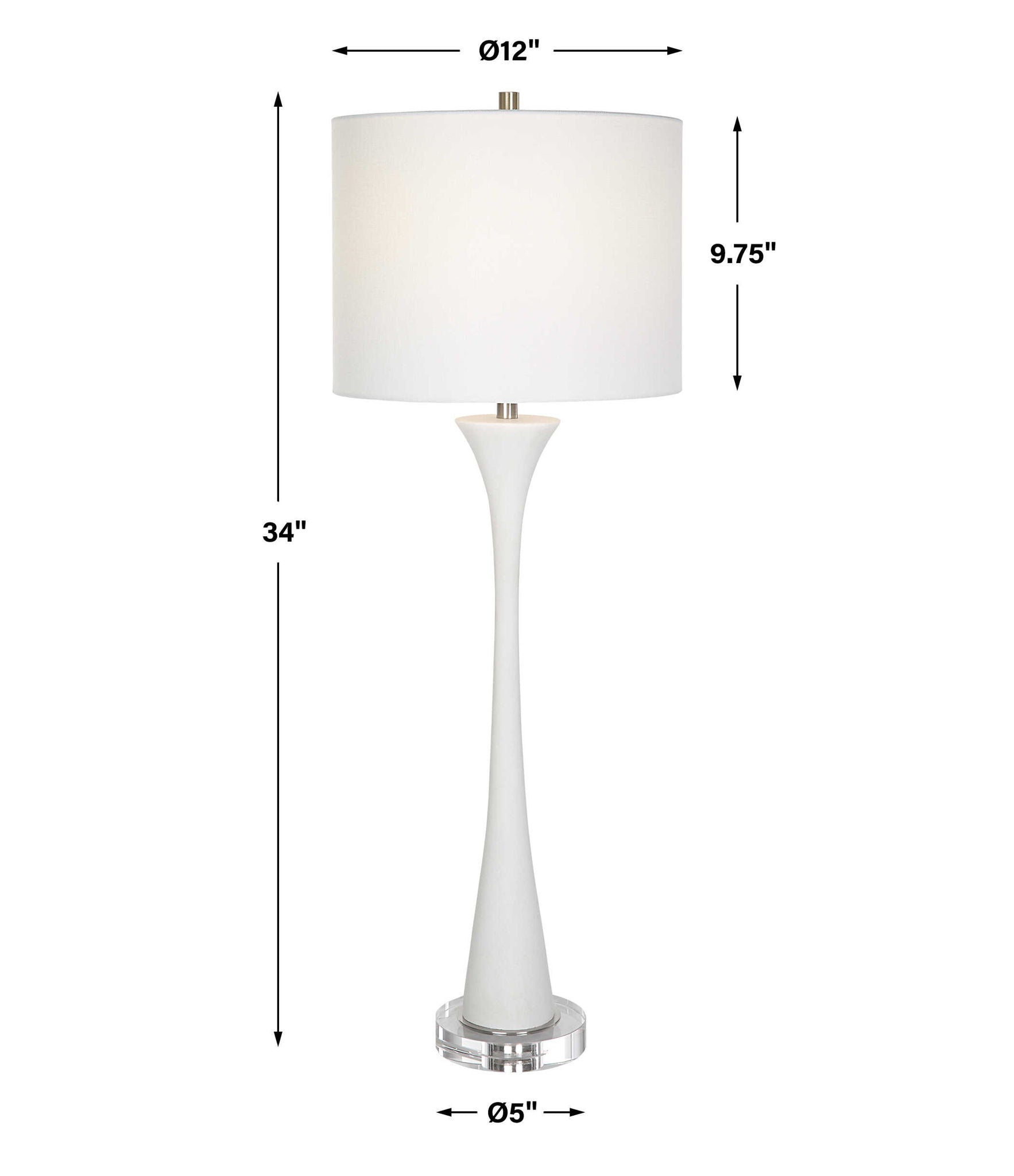 Fountain - Stone Buffet Lamp