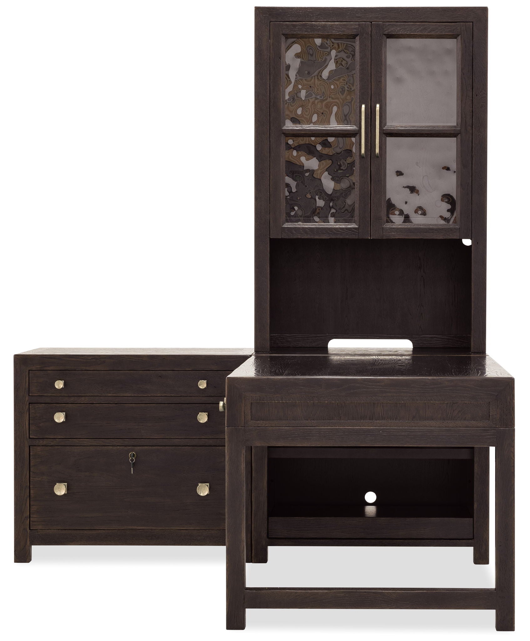 Driftwood - Open Shelf Cabinet