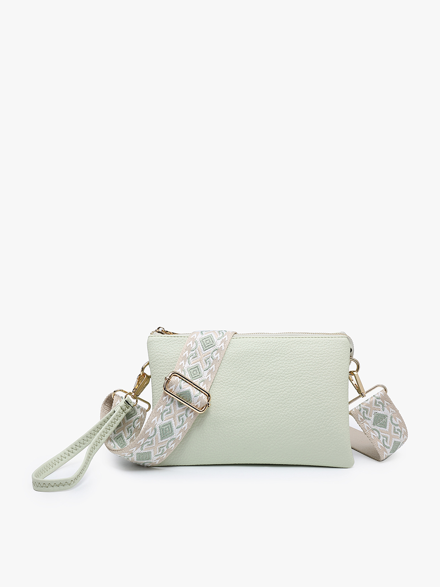 M2056 Izzy Crossbody w/ Guitar Strap: Black
