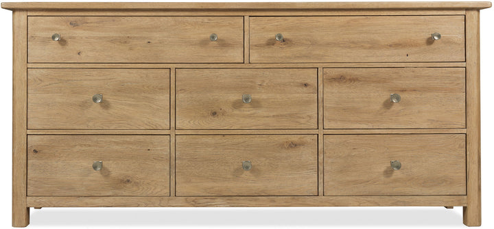 Driftwood - Eight-Drawer Dresser - Light Wood