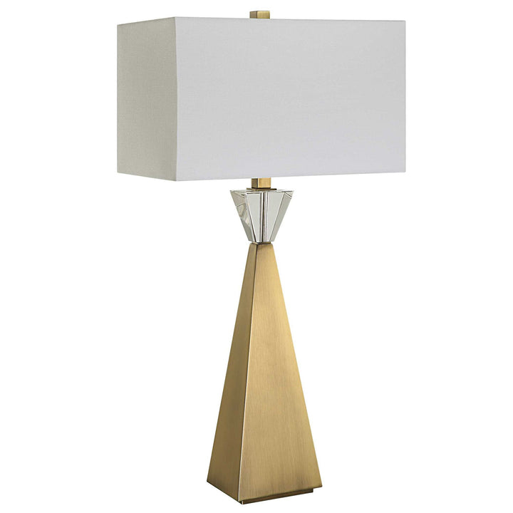 Arete - Modern Brass Table Lamp - Gold