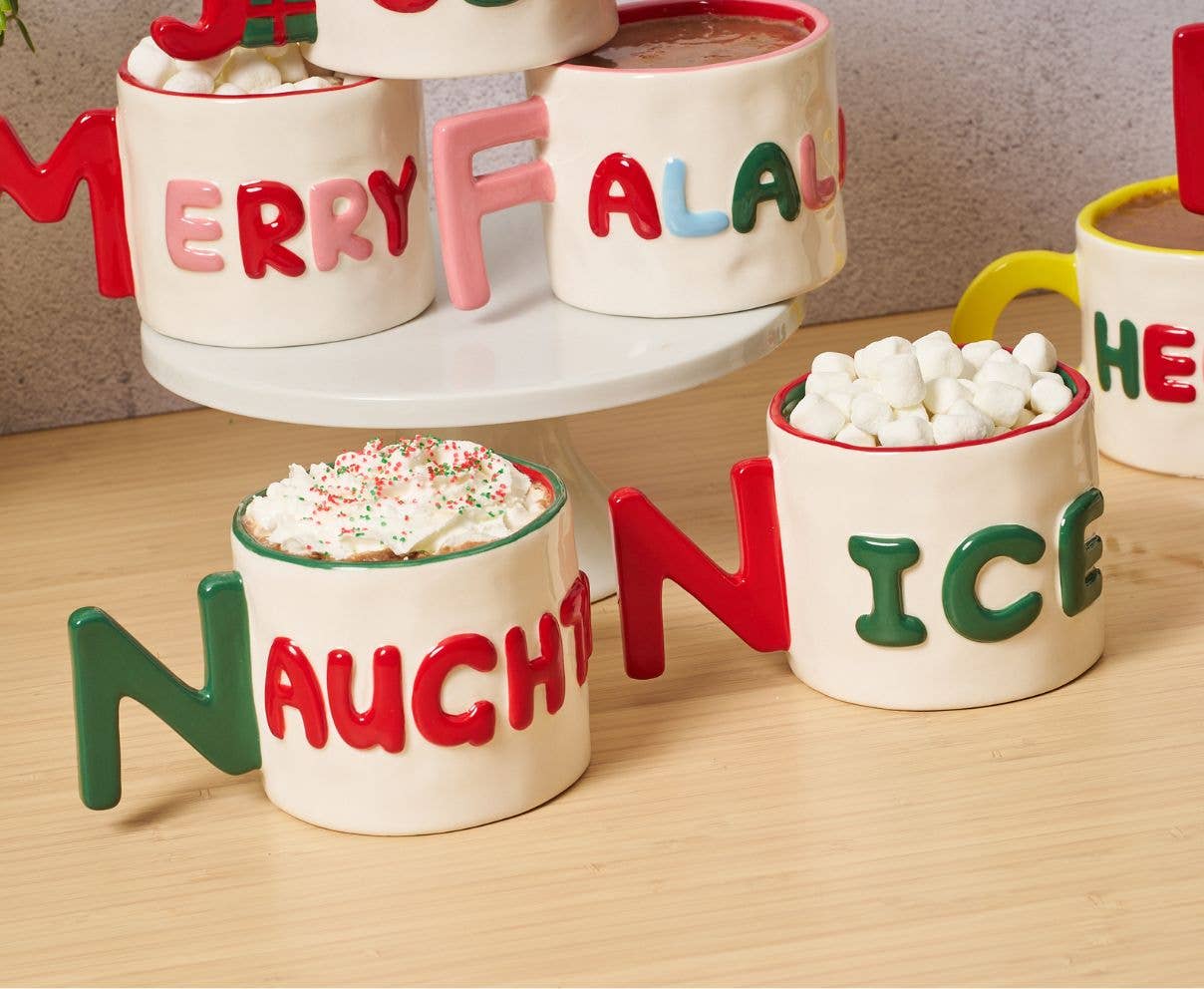 Ceramic Message Mug Nice, 14oz