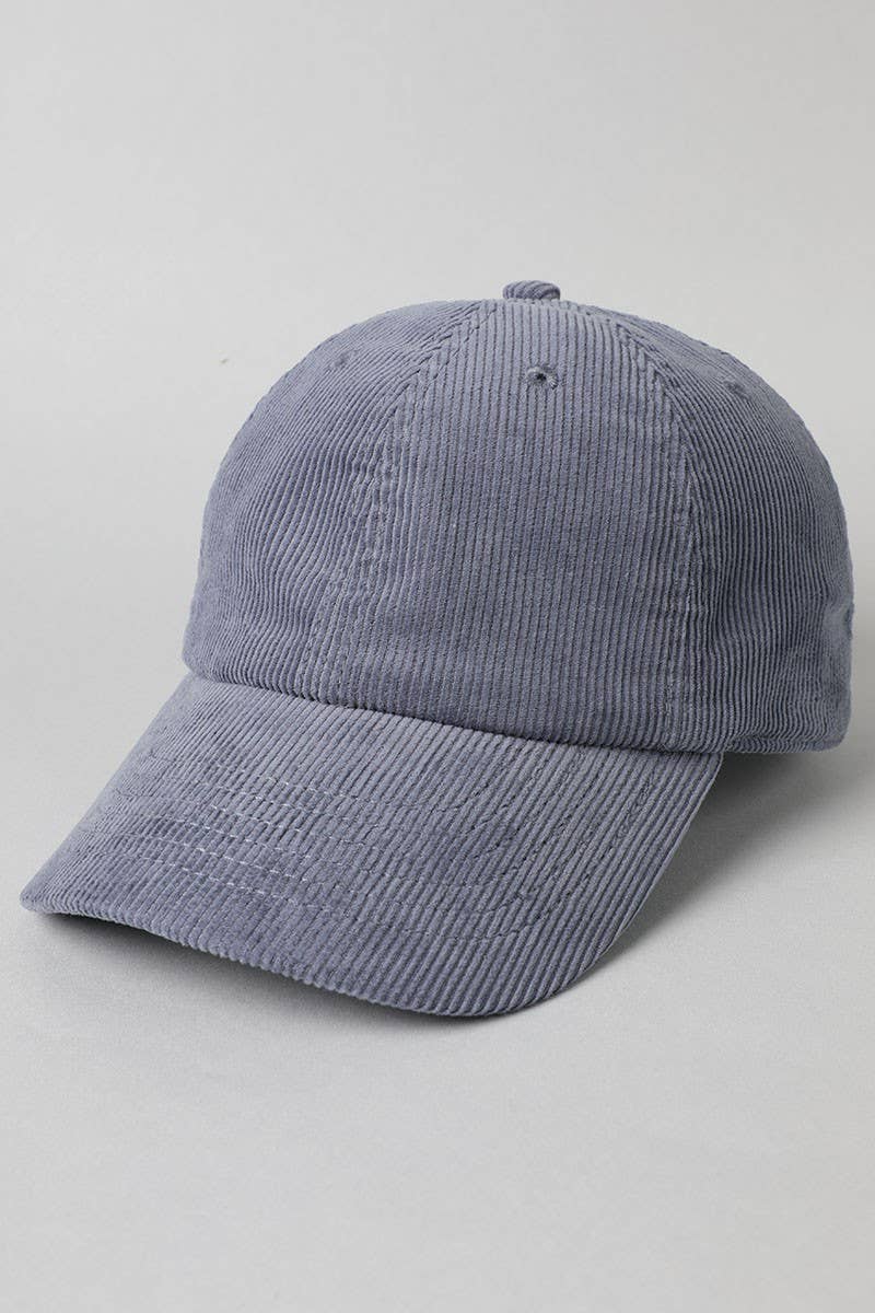 Corduroy Adjustable Cotton Baseball Cap Dad Hat