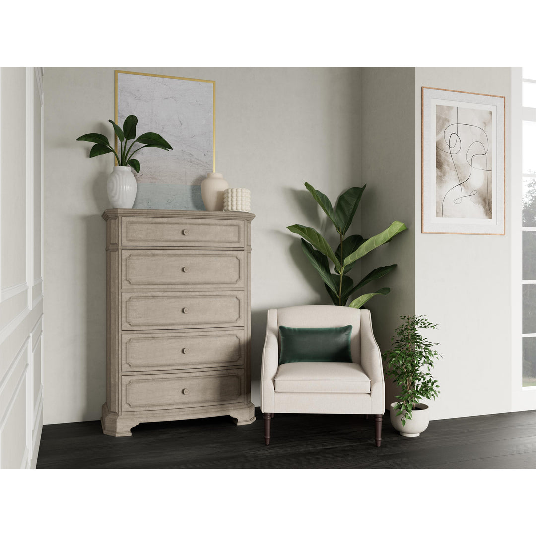 Kensington - Five Drawer Chest - Beige