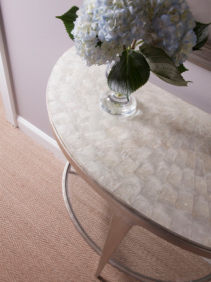 Signature Designs - Gravitas Console - Pearl Silver