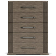 Sariel - 5 Drawer Chest - Dark Brown