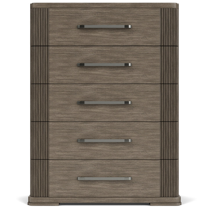 Sariel - Five Drawer Chest - Dark Brown