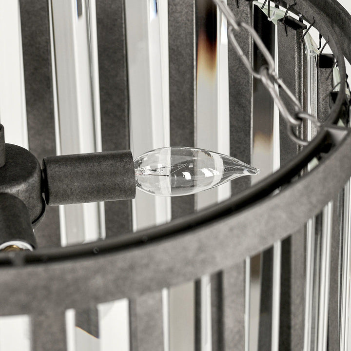 Olympia - Chandelier - Pewter