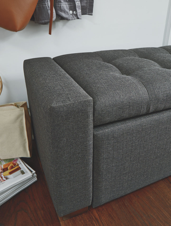 Cortwell - Gray - Storage Bench