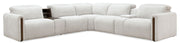 MS - Anaheim Seven-Piece Power Sectional - White