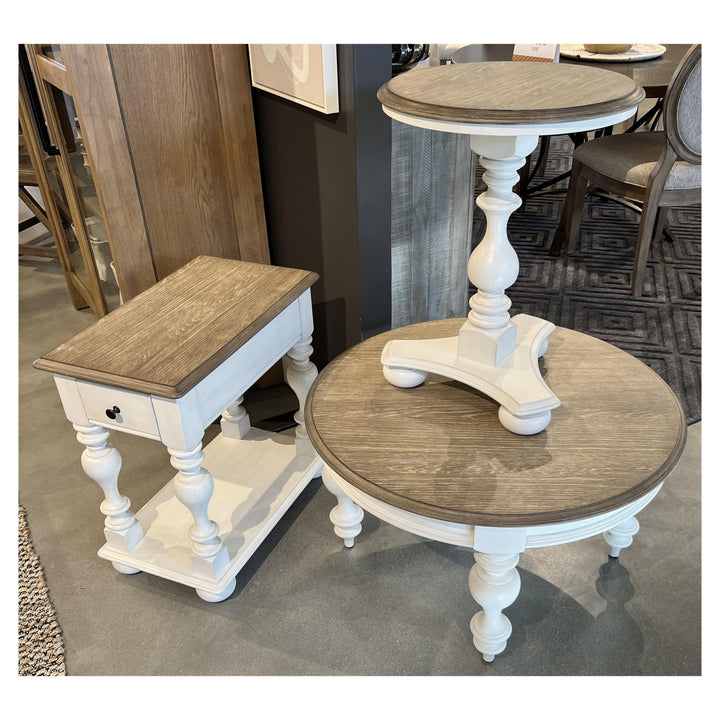 Jameson - Chairside Table - White