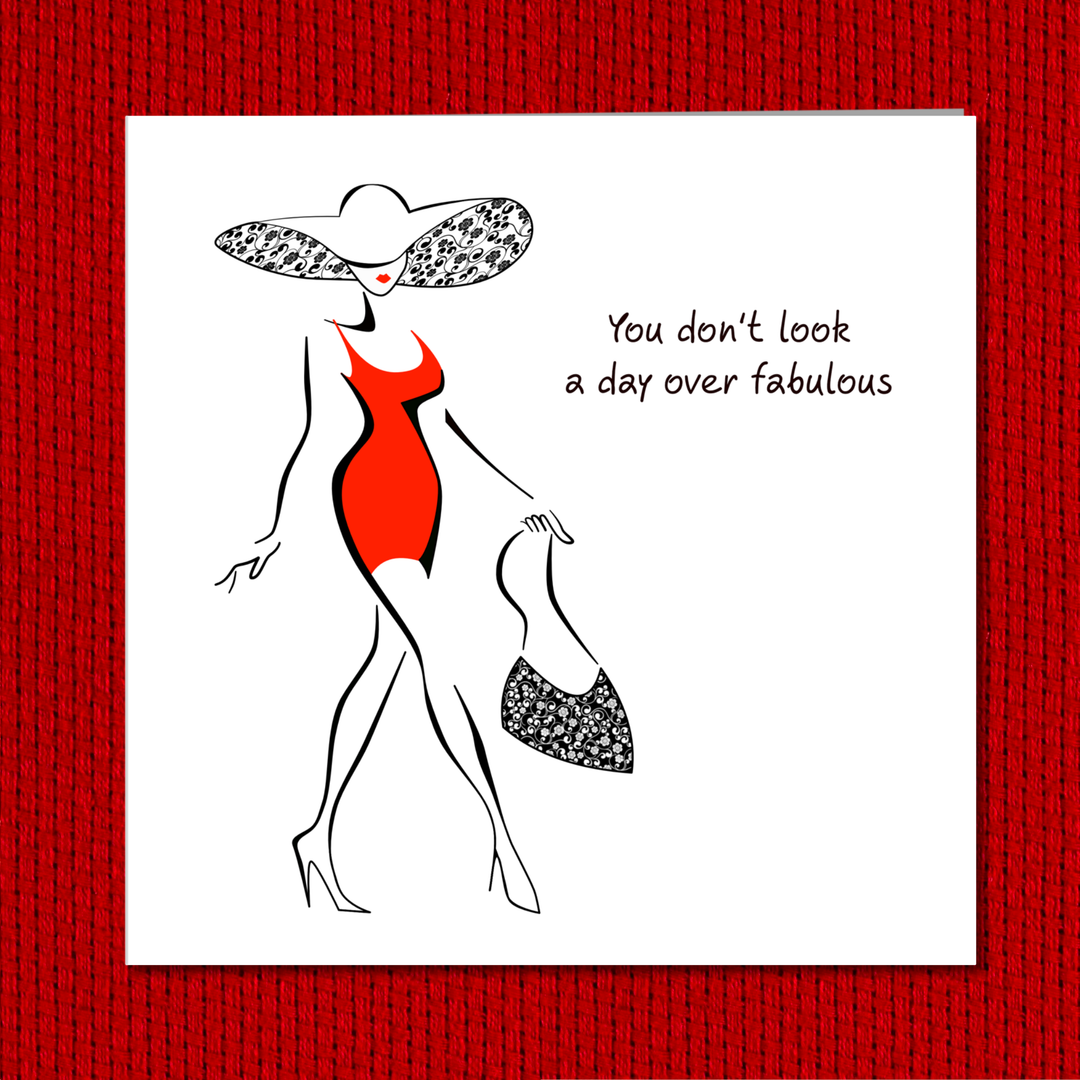 Birthday Card for girl friend female bestie Mum Aunty Grandma 30th 40th 50th 60th funny humorous amusing glamorous special